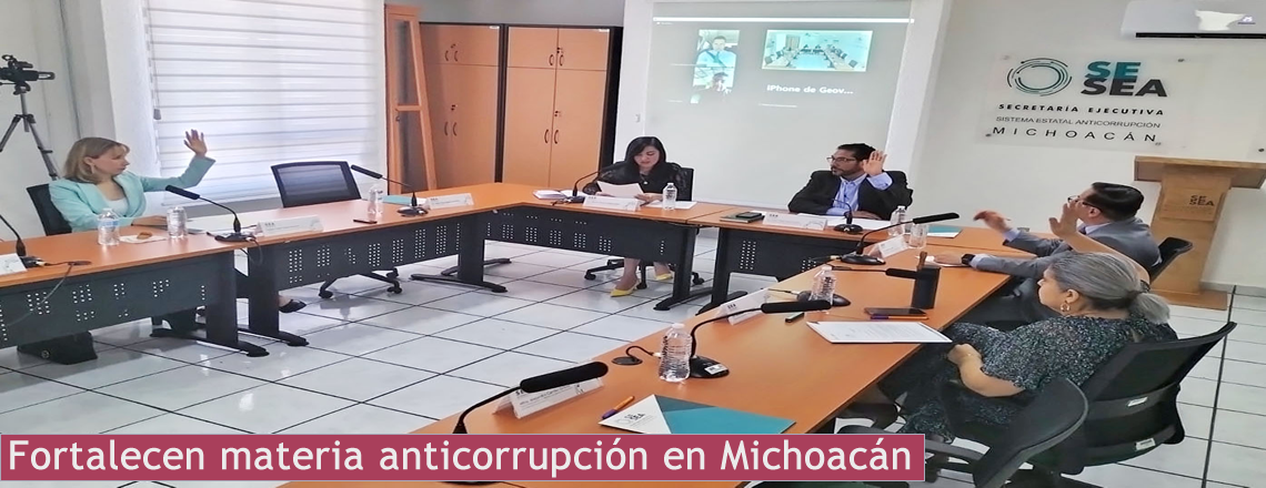 Fortalecen materia anticorrupción en Michoacán